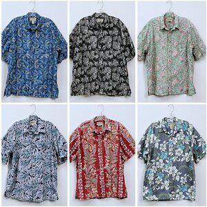Bundle of 6 Cooke Street Hawaiian Short Sleeve Shirts Multicolor Men XL